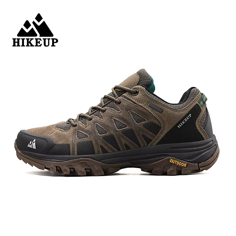HIKEUP-Chaussures de Randonnée Respirantes à Lacets pour Homme, Baskets de Trekking, d'Escalade en P