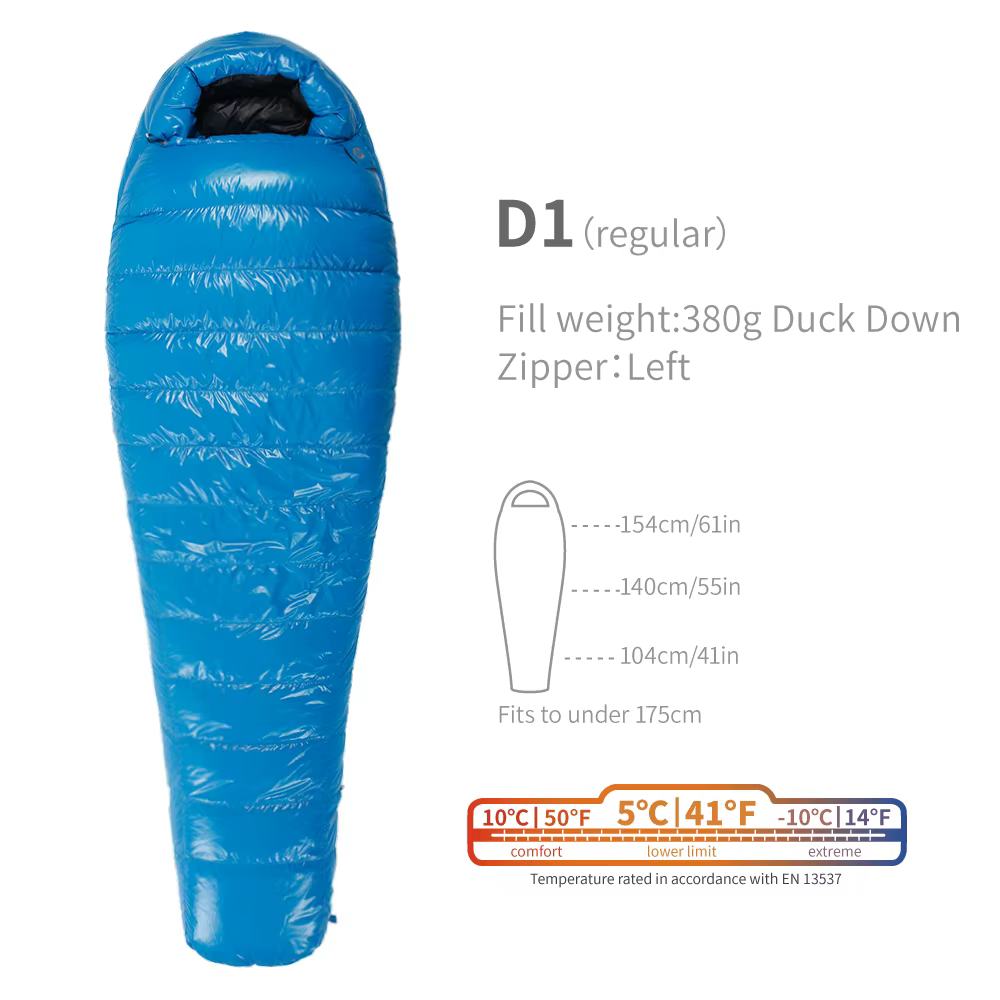 AEGISMAX D1 5 degrés 650FP sac de couchage en duvet de canard ultraléger Camping en plein air randon