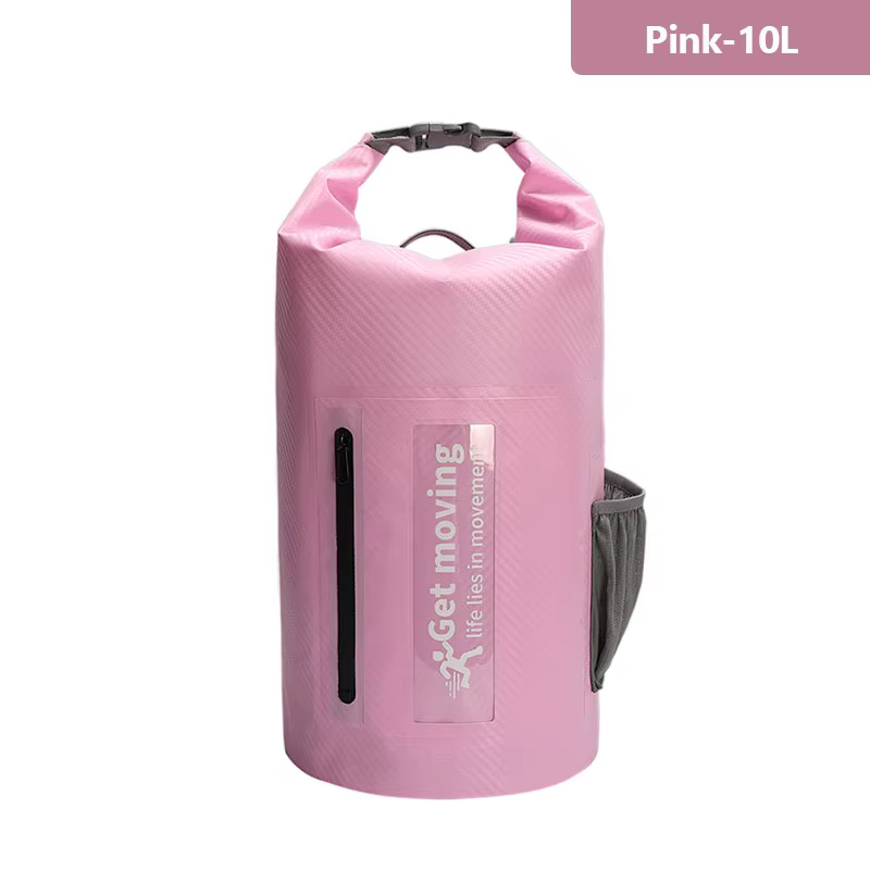 Sac sec étanche en Fiber de carbone 10L/20L, sac seau à main, sac étanche, sac de natation à la déri