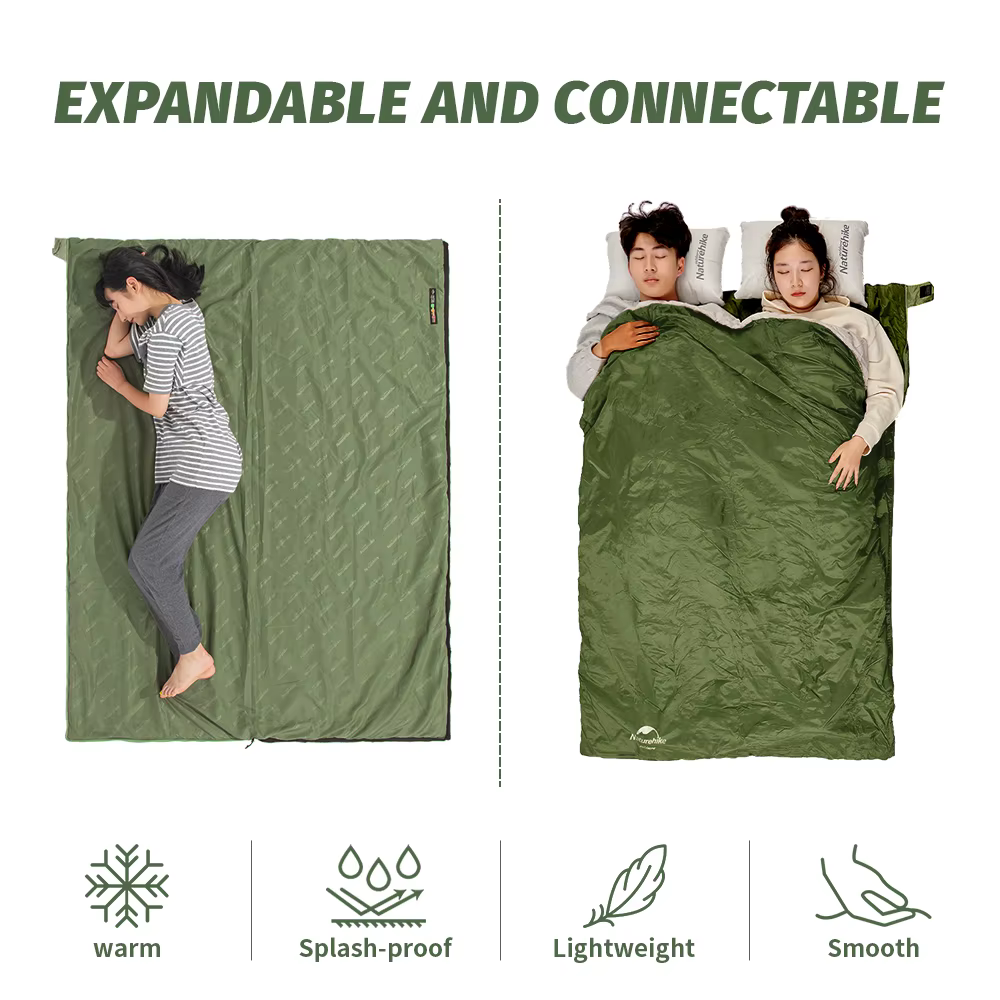 Naturehike lw180 sac de couchage ultraléger coton sac de couchage printemps été sac de couchage en p
