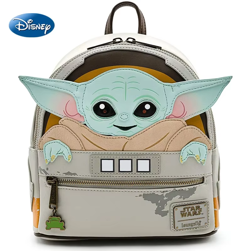 Sac à dos Star Wars en cuir PU, sac d'école Yoda, mini sac à dos pour femme, pour étudiante