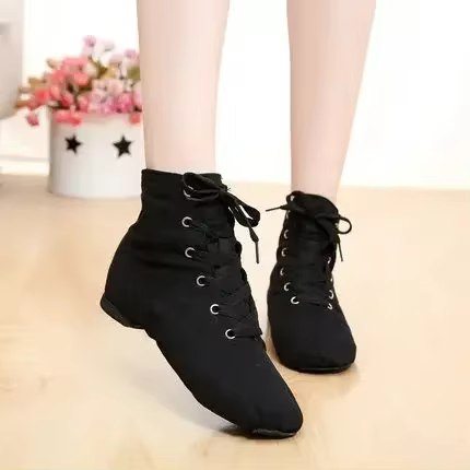 Coupons femme à lacets toile chaussure de danse Ballet Pointe baskets pour femmes hommes femmes dans