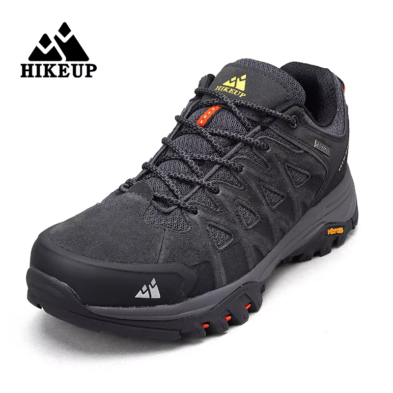 HIKEUP-Chaussures de Randonnée Respirantes à Lacets pour Homme, Baskets de Trekking, d'Escalade en P