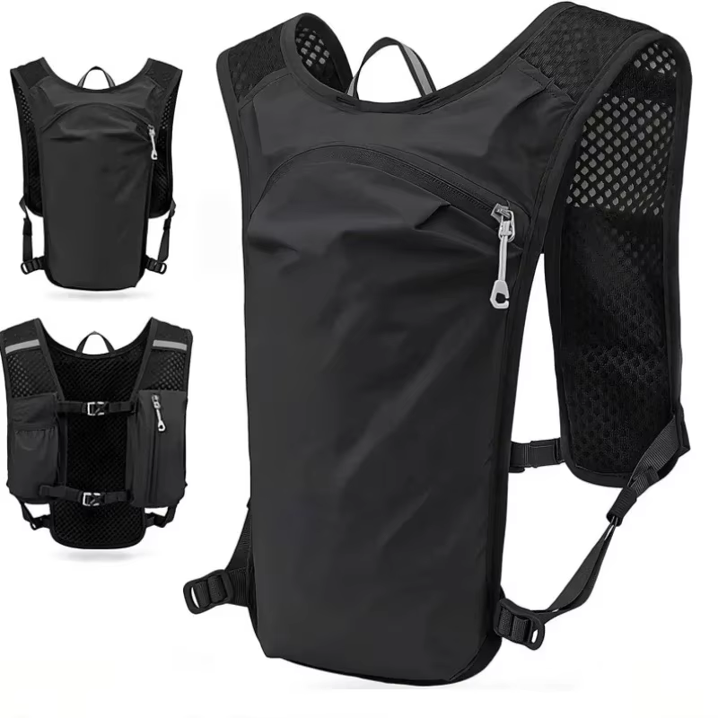 Gilet d'hydratation de course 5L, sac à dos léger, sac de Jogging, sac de vessie d'eau de 1,5 l, sac