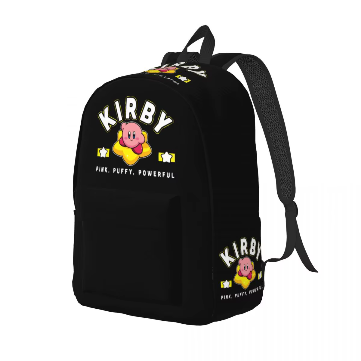 Sac à dos de jeu drôle Kirbys rose pour hommes et femmes, sac à dos de travail Cool pour lycée, sac 