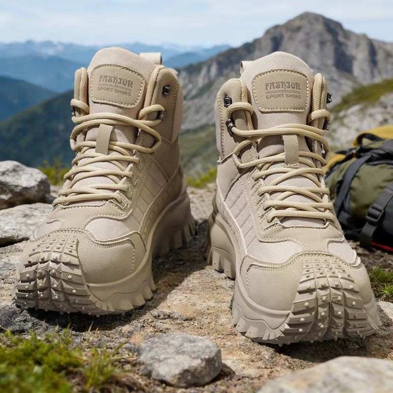 Nouvelles bottes de randonnée sportives à tige haute pour l'automne, grandes tailles, confortables a