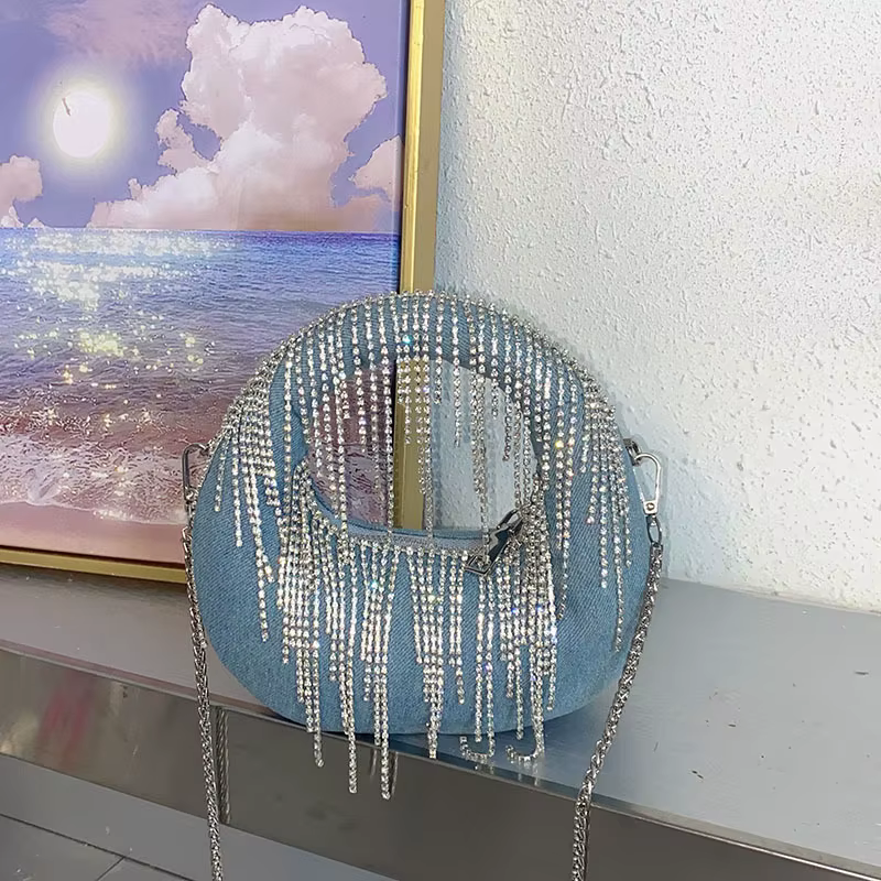Sac à paillettes doux et Cool, nouvelle mode pour femmes, sac à bandoulière avec chaîne, Design de N