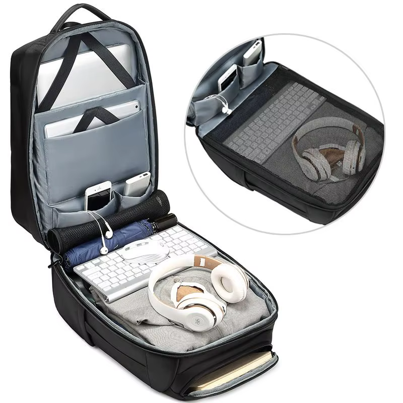 EURCOadvocate-Sac à Dos Multifonction pour Homme, Grande Capacité, Port de Chargement USB, Ordinateu