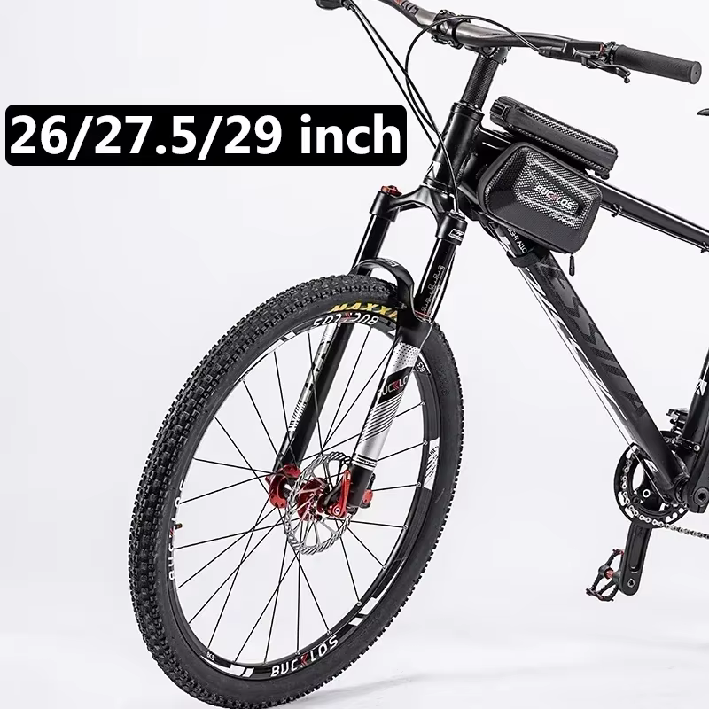 BUCKLOS VTT fourche pneumatique 9*100mm vélo Suspension pneumatique fourche voyage 120mm Tube droit/