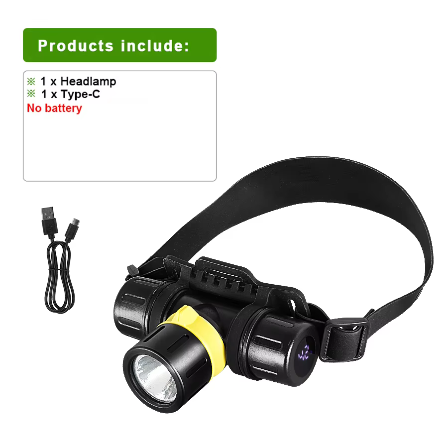 Phare de plongée Portable Rechargeable 500M sous-marin Submersible IPX8 étanche LED très brillante p