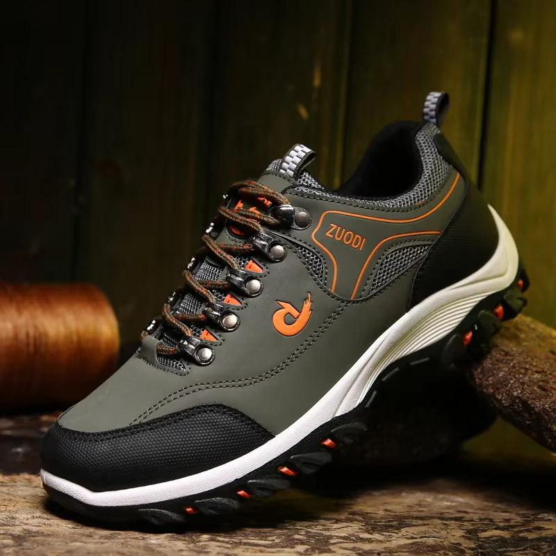 Chaussures de randonnée imperméables en cuir Pu pour hommes, baskets tactiques d'extérieur résistant