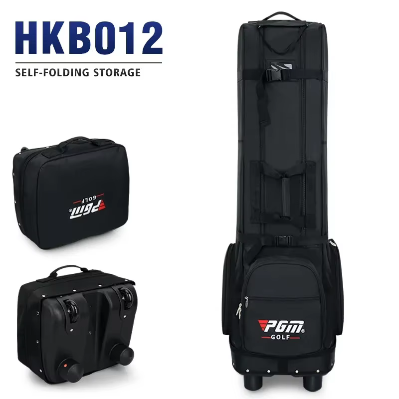 PGM-Sac d'aviation de golf étanche avec roulettes, grande capacité de stockage, pratique, pliable, a