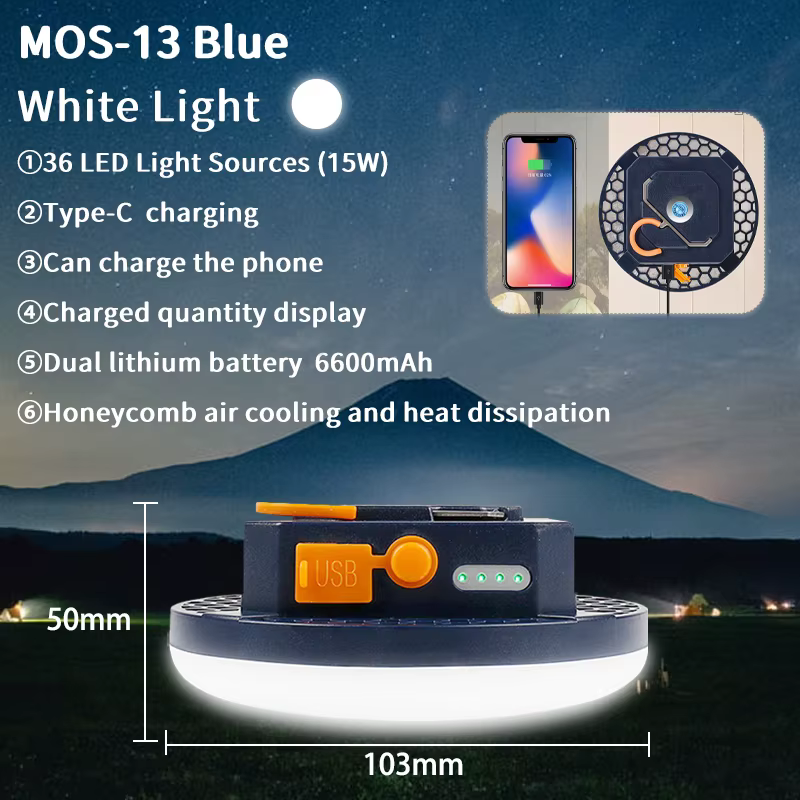 MOSLIGHTING 9900mAh Rechargeable lumière puissante lanterne de Camping avec aimant lumière forte lam