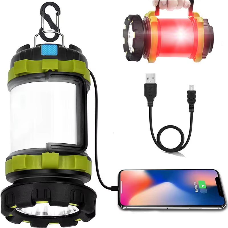 Lanterne de Camping Rechargeable, capacité 3000, batterie externe, lampe de poche Led étanche, lampe