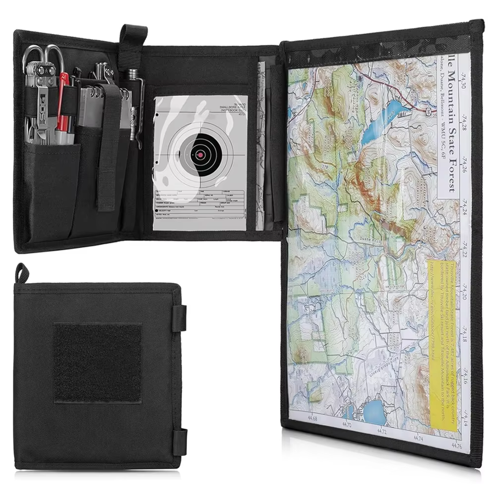 Sac de rangement tactique pour cartes, étui pour cartes, pochette pliable pour articles divers, sac
