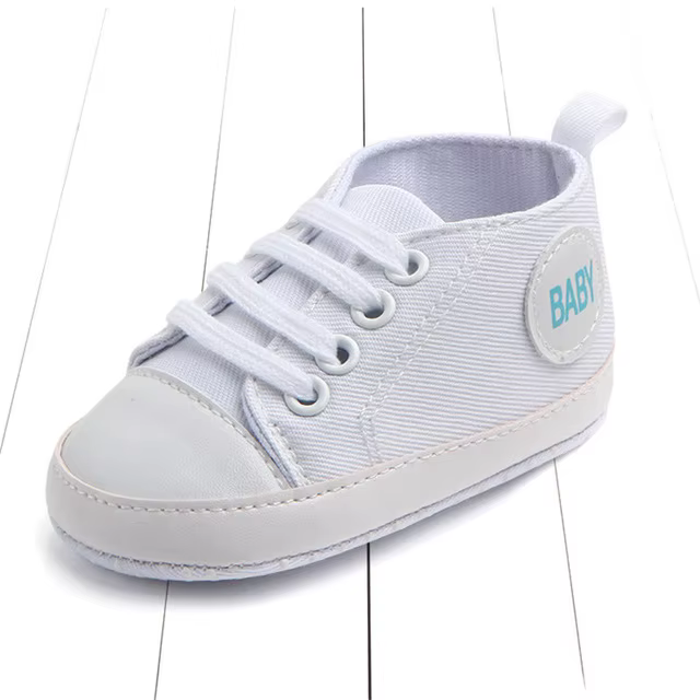 Chaussures antidérapante en coton, baskets pour bébés Garçon Fille solides en coton doux pour nouvea