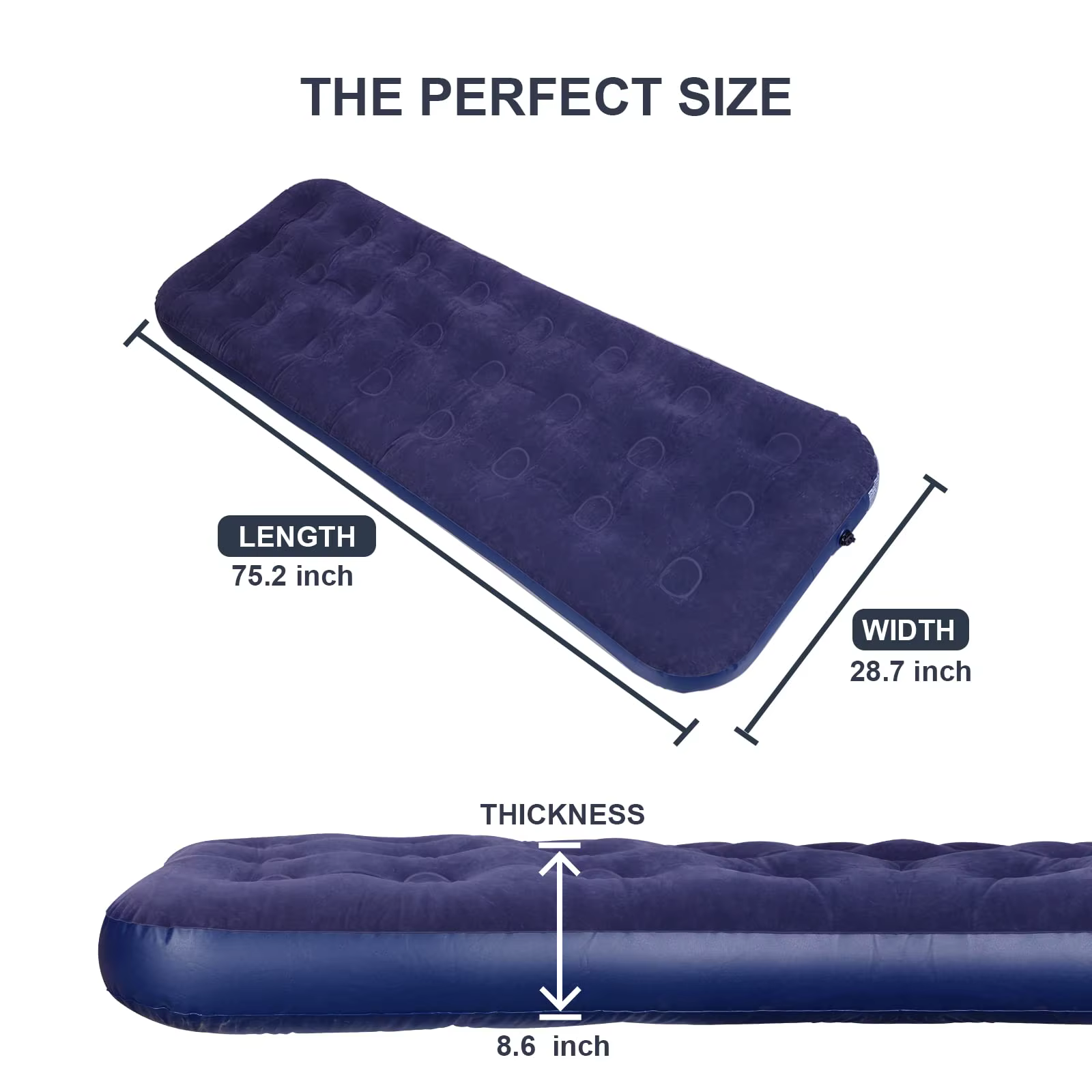 Matelas gonflable ultraléger, sac de couchage Portable, tapis de remplissage avec oreiller, coussin 