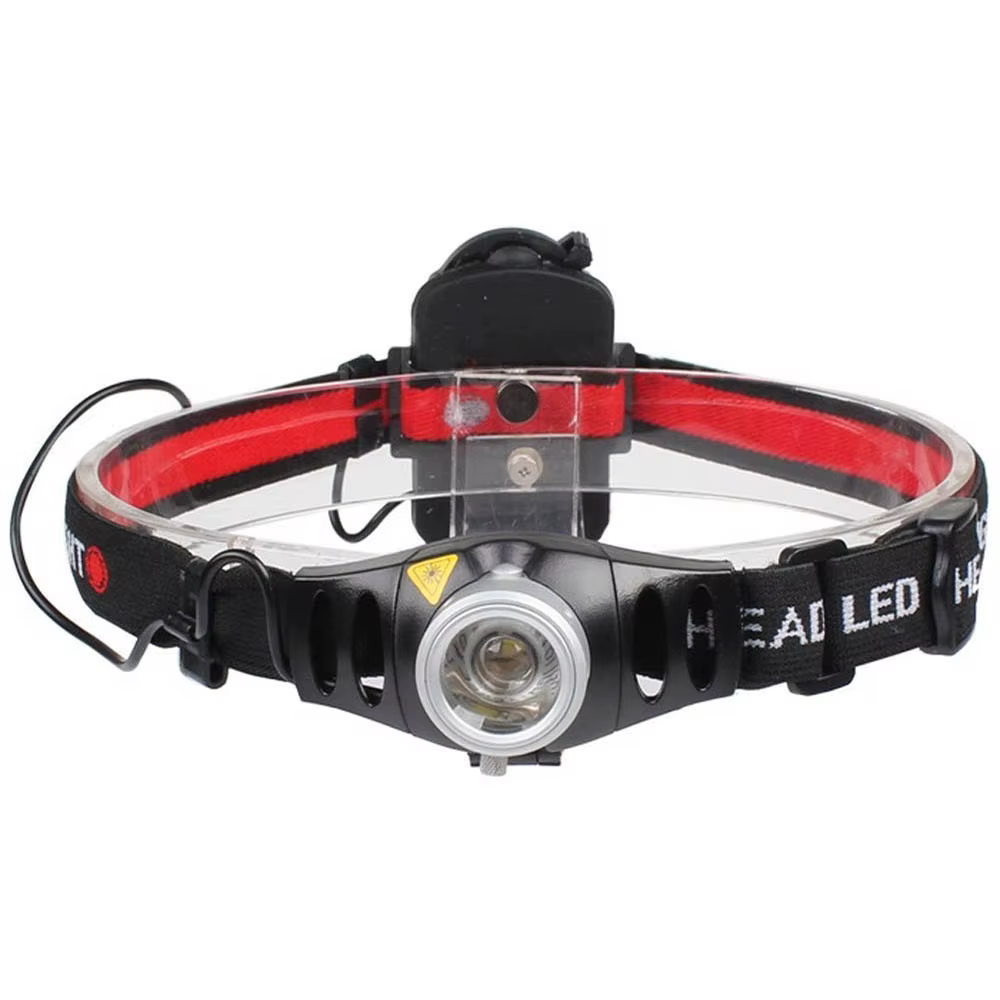 Lampe frontale LED à mise au point réglable 2000 lumens, torche pour Camping en plein air, pêche, la