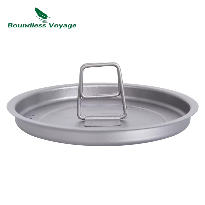 Bouilloire de Camping en titane Voyage sans limites, théière Portable avec poignée pliante, ustensil