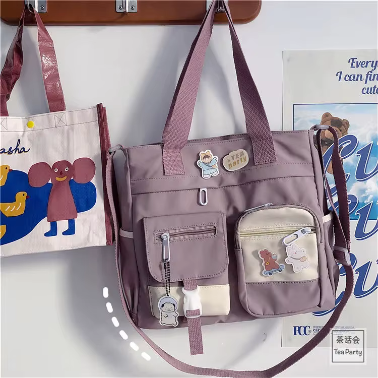 Sacs à main en toile imperméable en Nylon pour femmes, sac à bandoulière japonais pour dames, sacoch