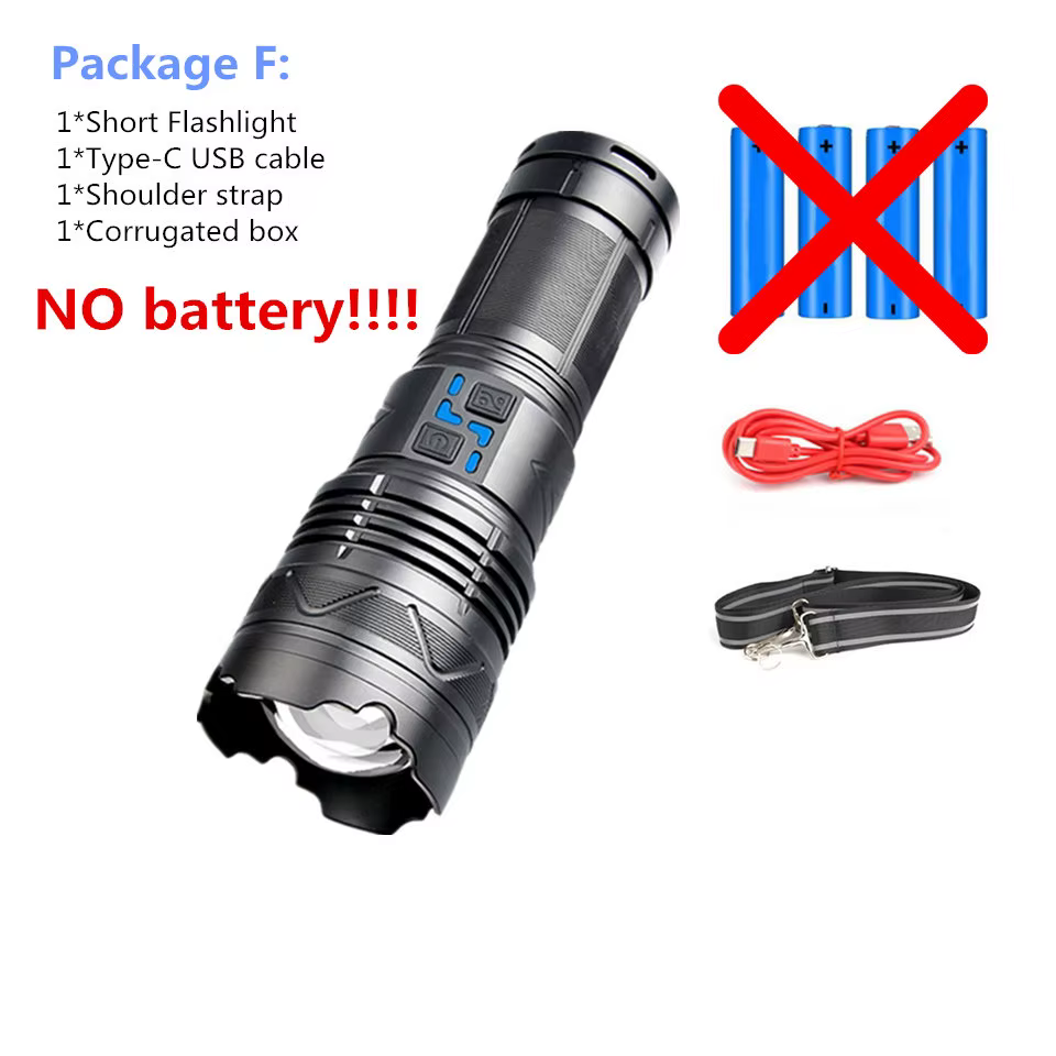 Lanterne d'urgence zoomable longue portée, lampe de poche LED injuste, budgétaire super lumineux, to