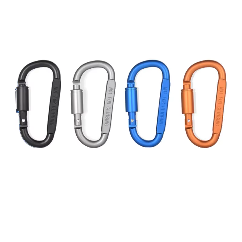 4 pièces ensemble de mousquetons pour clé Camping survie EDC extérieur porte-clés Clip alliage d'alu