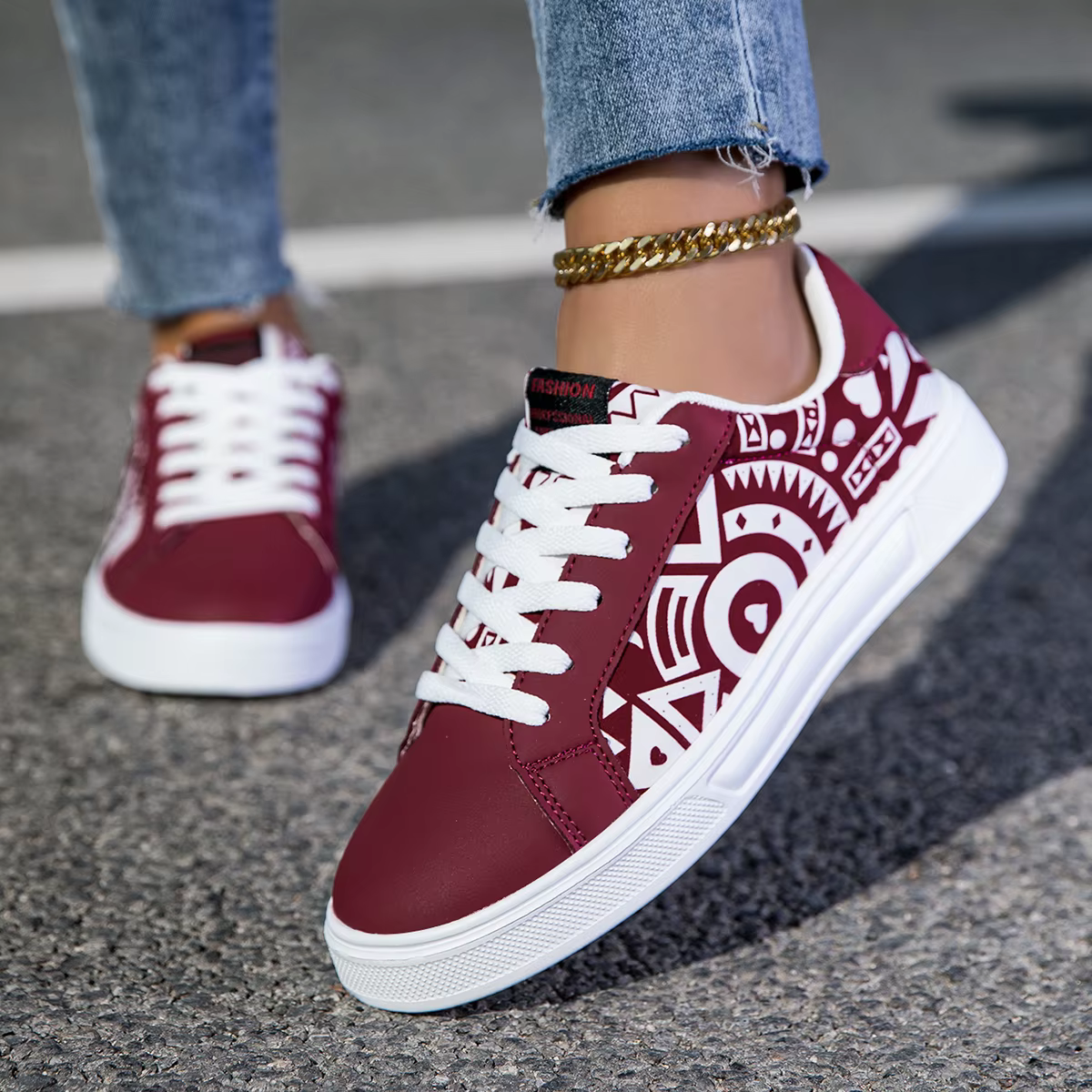 YRZL baskets légères décontractées pour femmes hommes Couple chaussures de marche antidérapantes imp