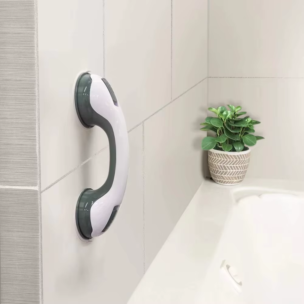 Barre d'appui de salle de bain, poignée de douche, barre de traction, super adhérence, double verrou