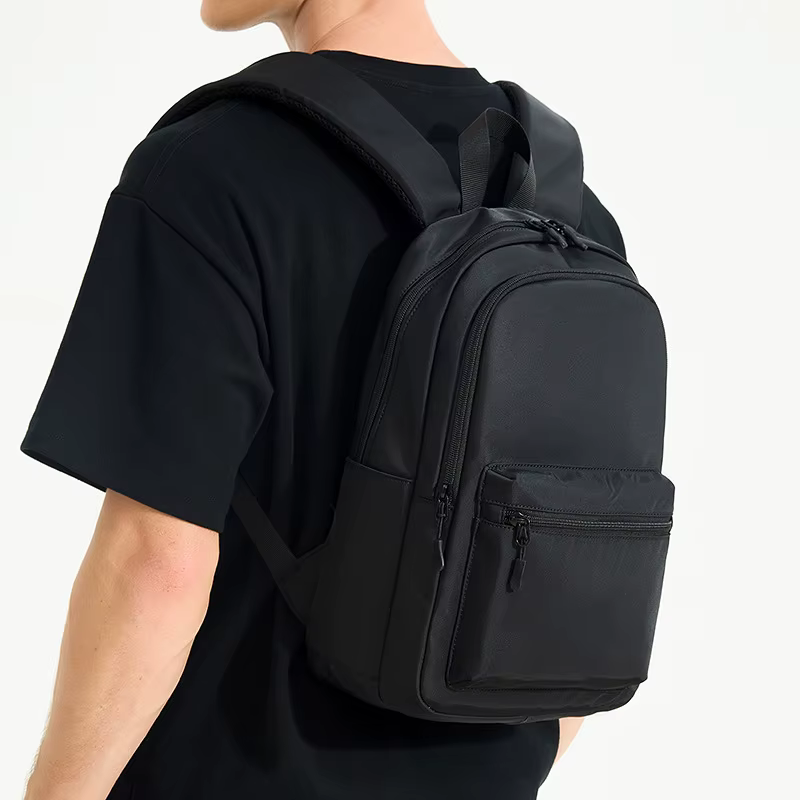 Mini sac à dos pour hommes, petit sac d'école noir à bandoulière, léger, de créateur, imperméable, p