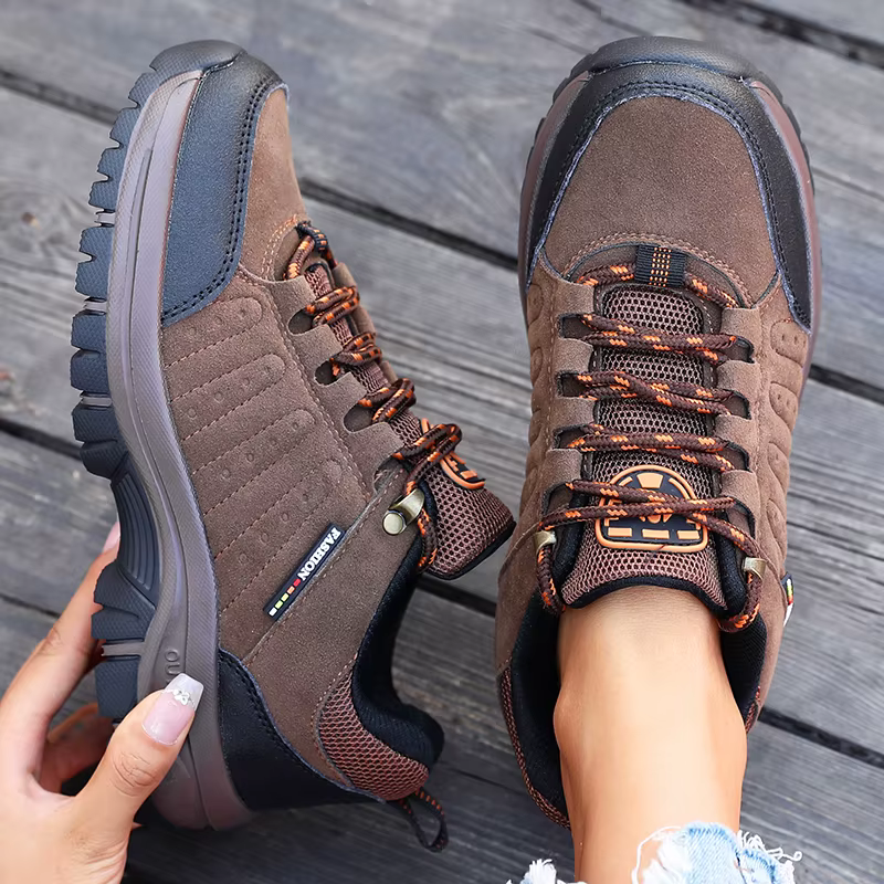 Chaussures de randonnée en daim rétro pour femmes, baskets à plateforme tactique, antidérapantes, po