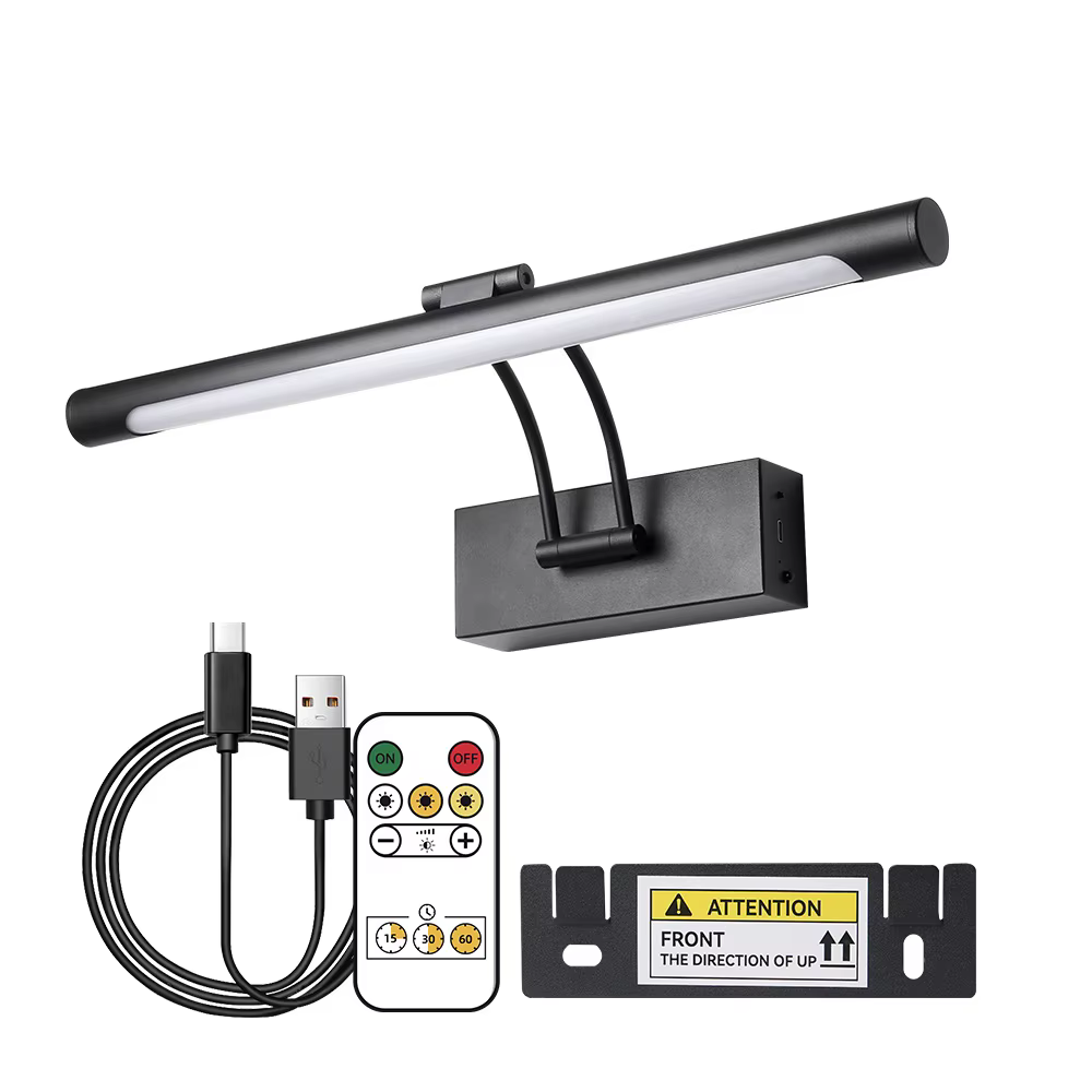 Applique murale LED sans fil, Rechargeable par Usb, 4400mAh, 5V, avec télécommande, décoration de ch