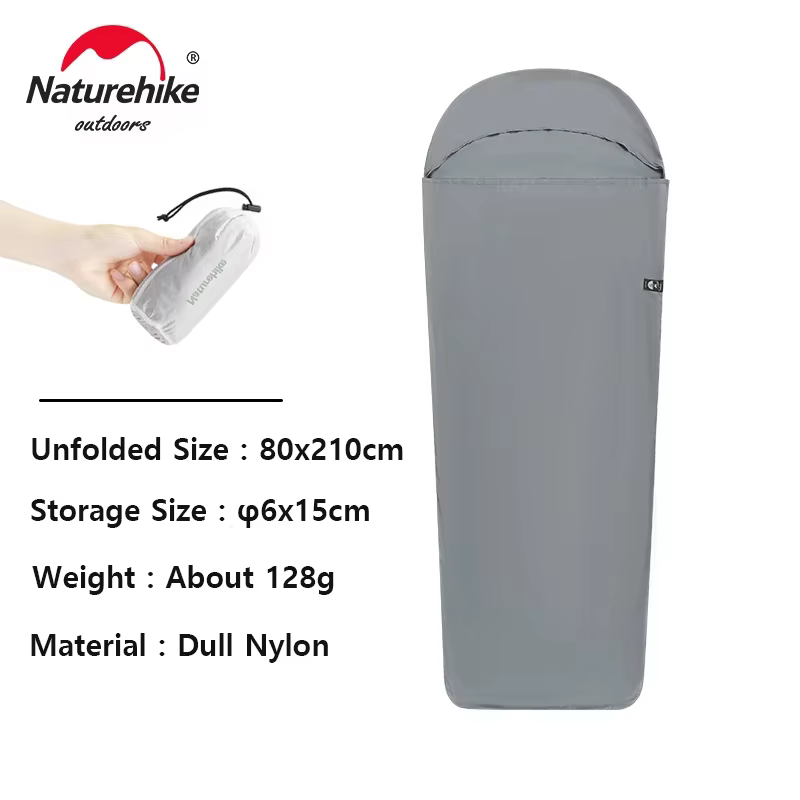 Natureifa-Sac de couchage ultraléger pour camping en plein air, randonnée, hôtel, voyage unique, lav