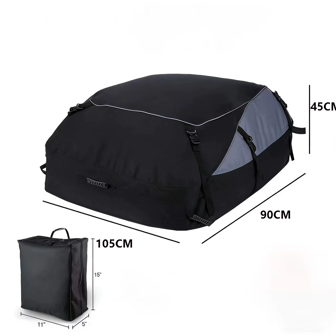 Sac de toit de voiture imperméable, sac de rangement pour bagages de toit de voiture, sac de toit pl