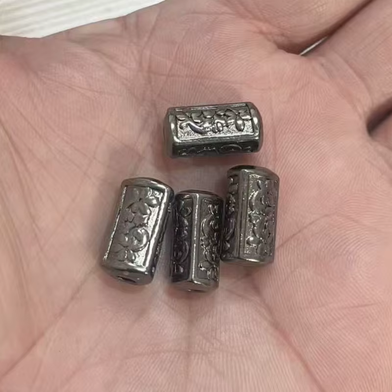 3 Pièces d'Accessoires de Bijouterie en Alliage, Perles Entretoises et Perles Seau Rétro Noir Pistol