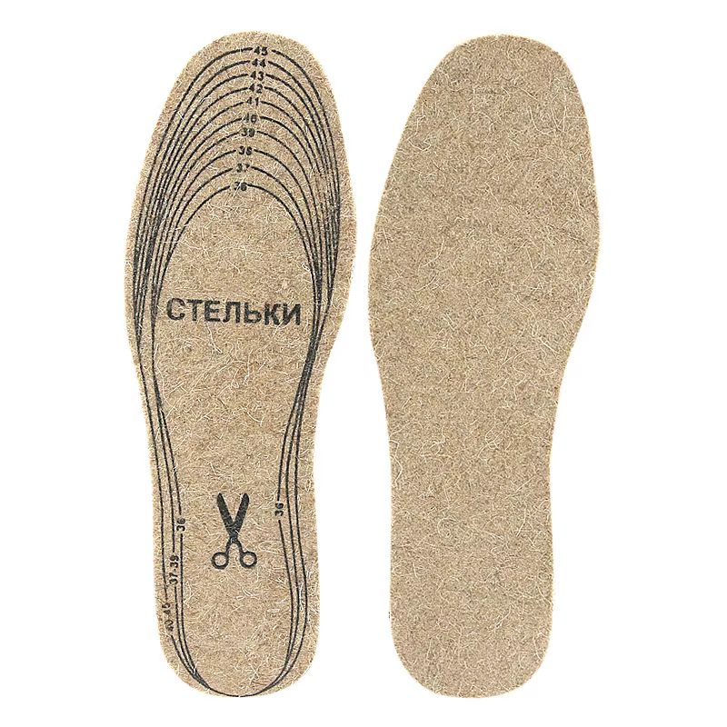 Semelles intérieures en feutre de laine pour chaussures hommes femmes semelles intérieures chaudes a