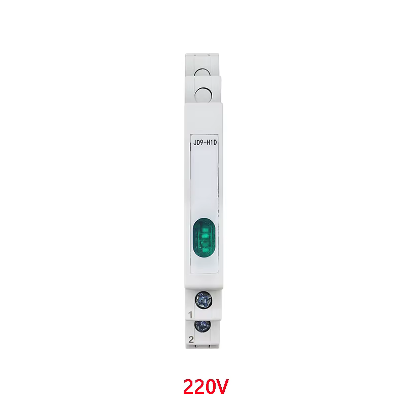 Voyant sur rail DIN, lampe modulaire, lampe de tourisme, lumière unique, 230V, AC, DC, JD9, 50Hz, 60