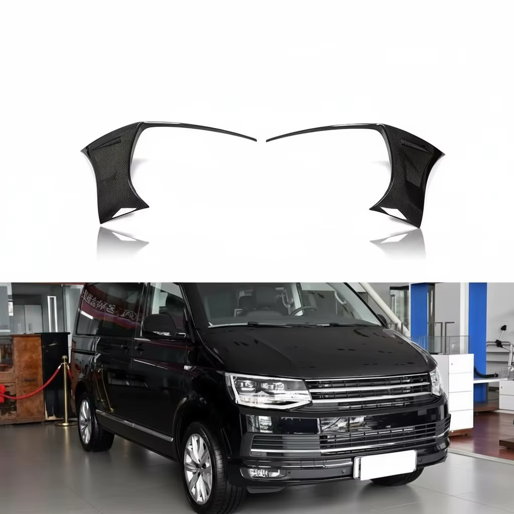 Kit carrosserie avant, extension de pare-chocs en fibre de carbone sergé 3x3 pour VW Transporter T6 
