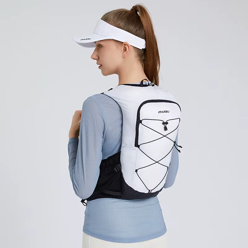 Anmeilu-Sac à dos de course en plein air tout-terrain, sac à eau blanc d'alpinisme, sac de cyclisme,