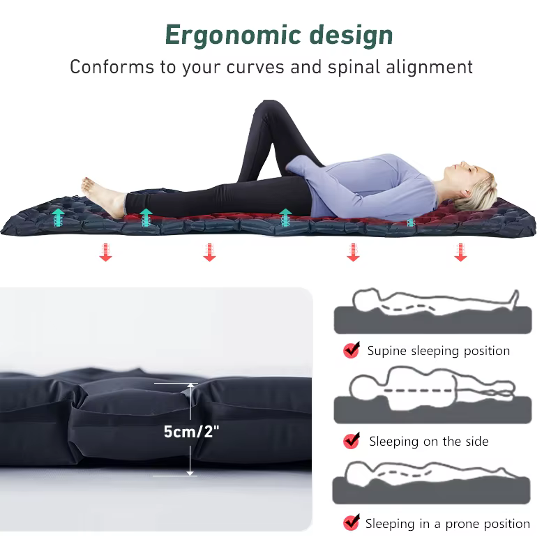 WESTTUNE – matelas de couchage gonflable ultraléger, coussin d'air Portable pour l'extérieur, tapis