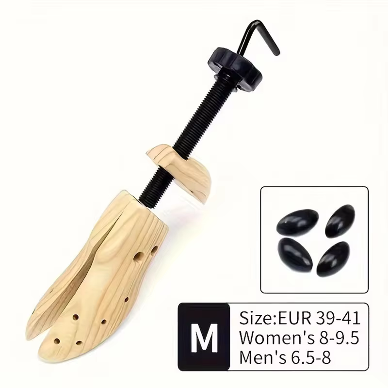 1 pièce Élargisseur de chaussures en bois réglable pour femmes et hommes aux pieds larges, pour augm