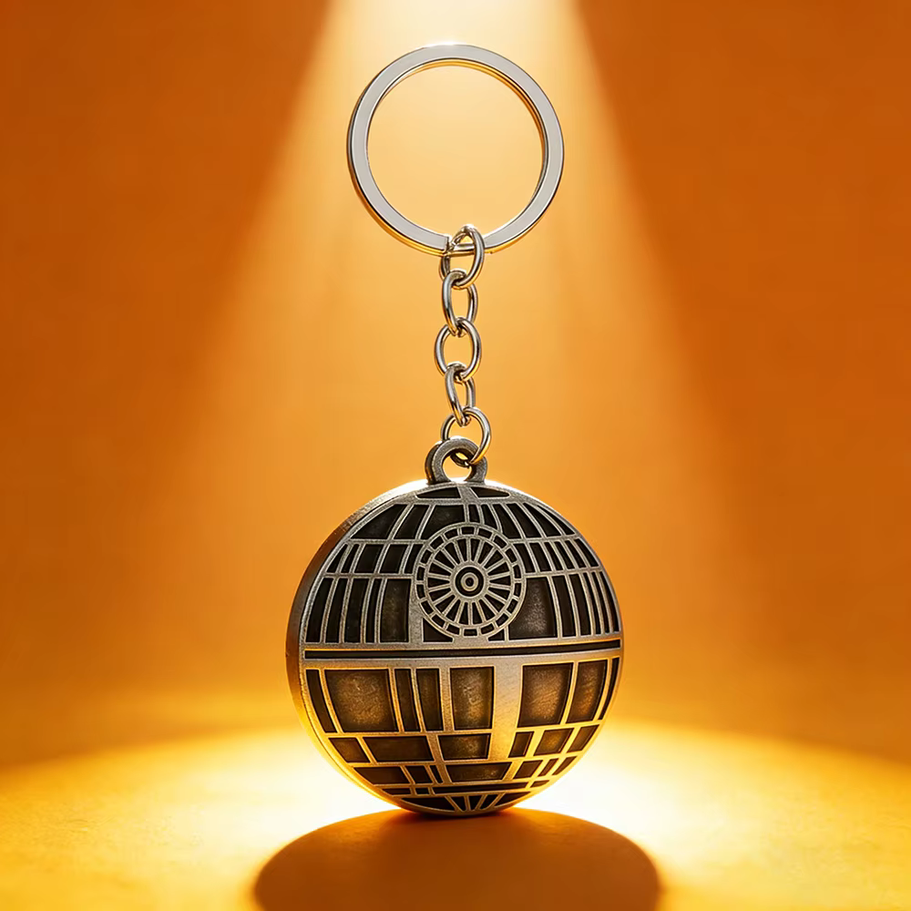 Porte-clés Star Wars Death Star, tendance vintage, porte-clés de voiture à la mode pour hommes, acce