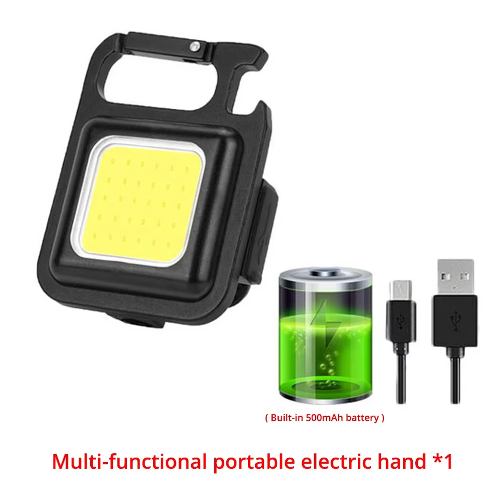Mini lampe de poche LED haute puissance, porte-clés de transport, lampes de travail, étanche, charge