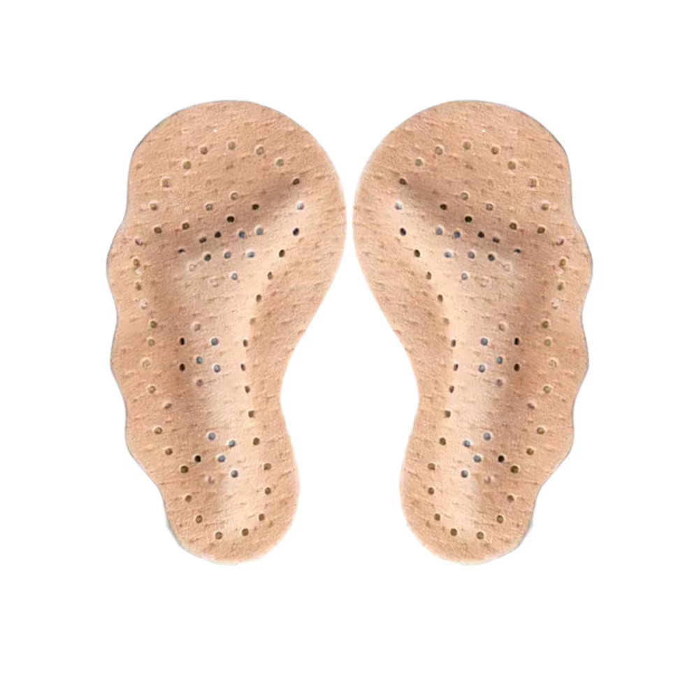 Semelles intérieures antidérapantes pour femmes chaussures autocollants coussinets avant-pied en cui
