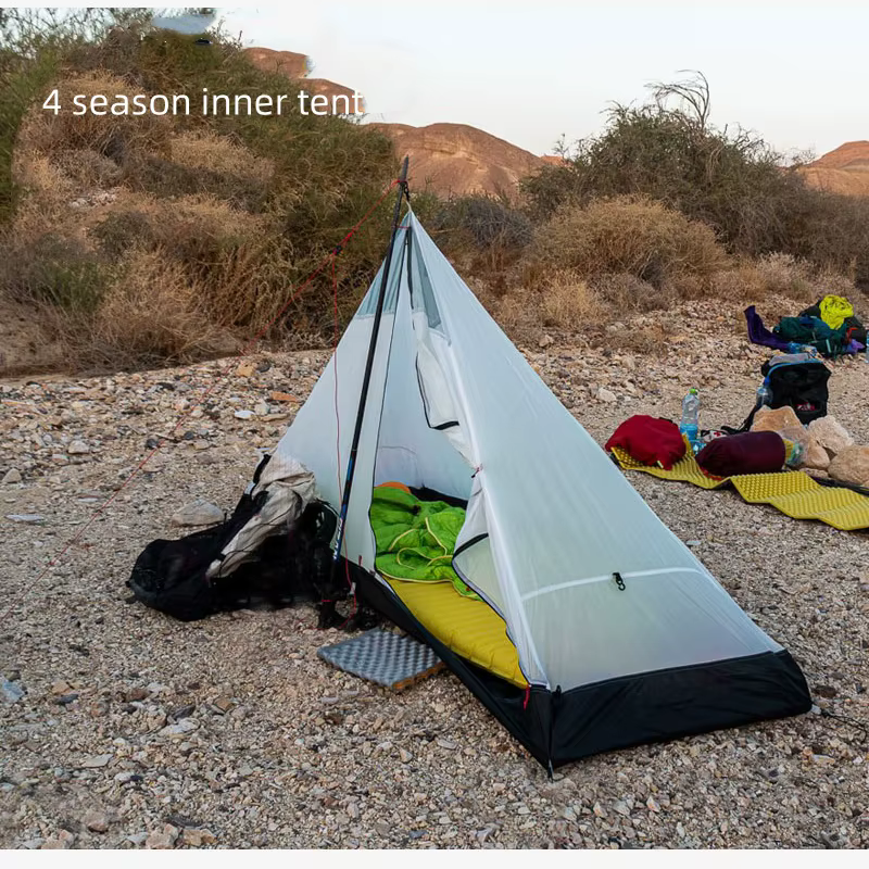 3F UL Gear Lanshan 1P tente de Camping en plein air 15D SilNylon tente ultralégère 760g étanche sans