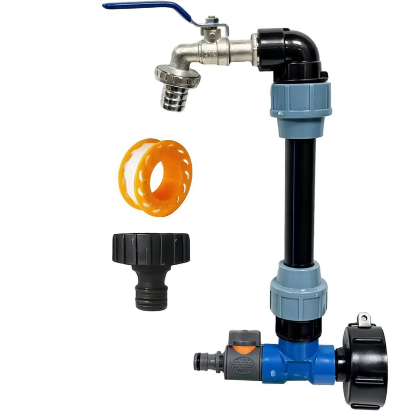 [NEWA64Z!】 Réservoir IBC pour réservoirs d'eau extérieurs de 1000 litres - Robinet col de cygne et r