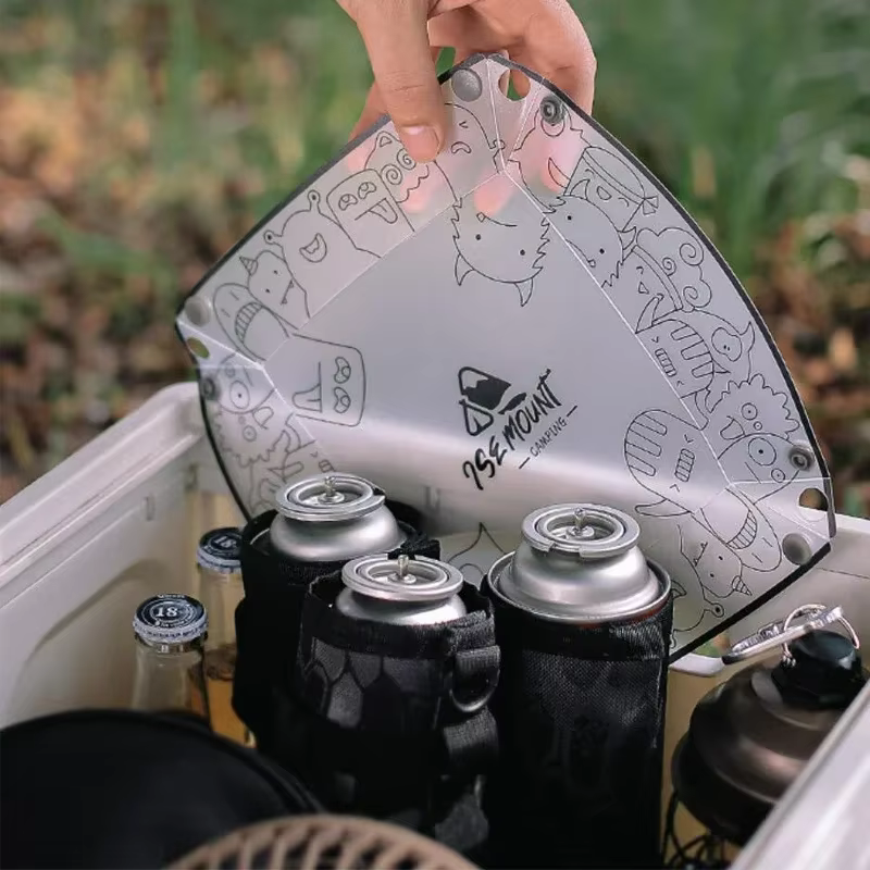 Ustensiles de camping légers et pliants pour l'extérieur, bol portable, QuePlate, filtre à café, ent