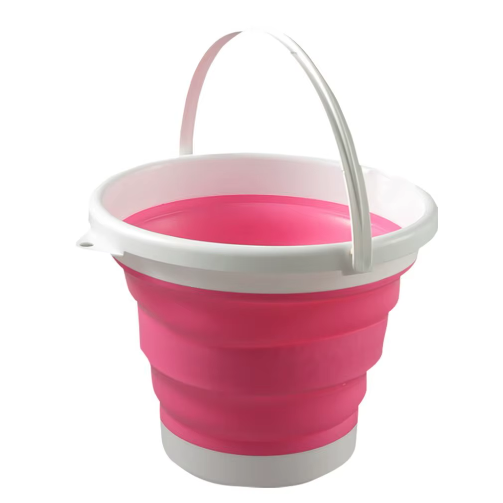 Seau pliable Portable de 3l, seau d'eau pliable pour lavage de voiture, seau de pêche, ménage en pla
