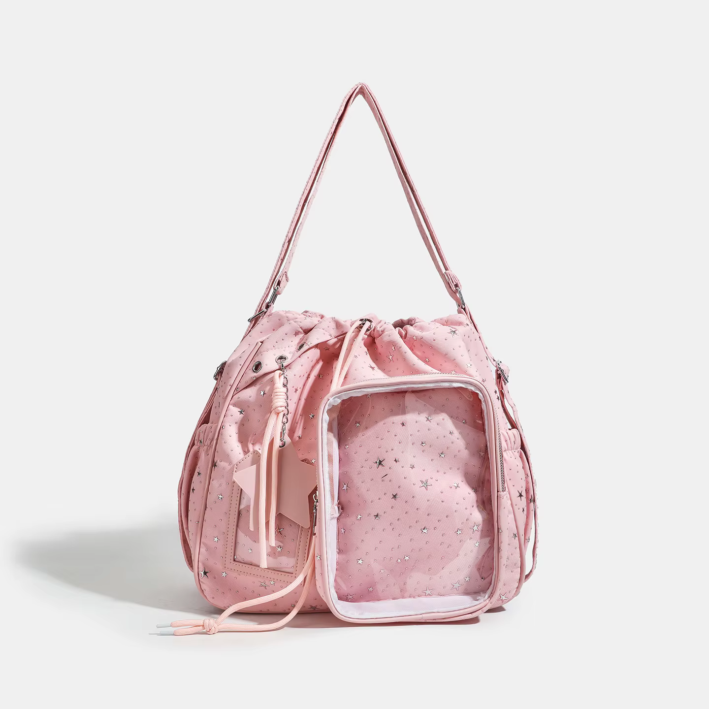 Sac à dos en nylon de 20 cm, style étoile, avec cordon de serrage, grande capacité, sac à bandoulièr