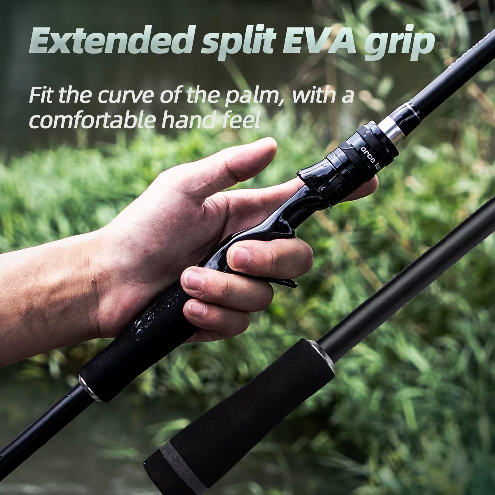 FISHINGFANS ORCA SUPER DUR XXH HAUTE CARBON EVA POIGNLE EXTRA DUR SPINNING CASTING SNAKEHEAD Pêche H