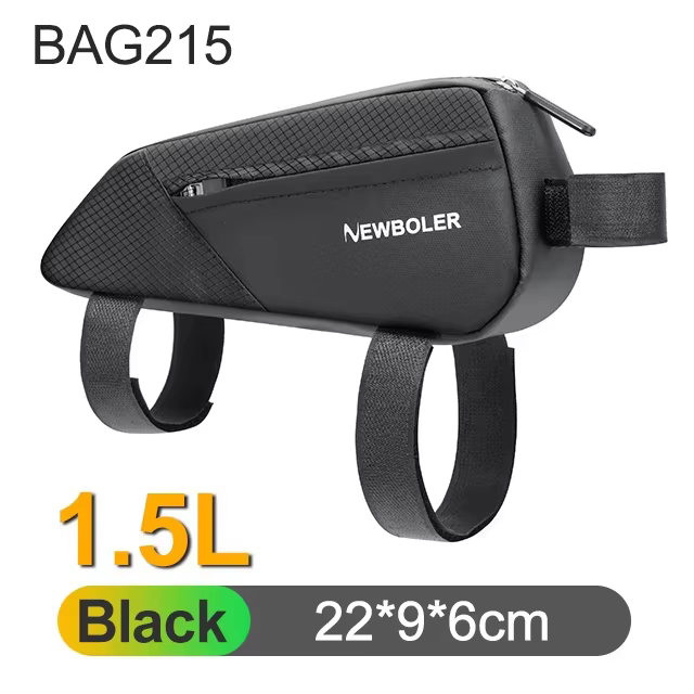 NEWBOLER sac de vélo de gravier étanche TPU sac de Tube supérieur de vélo avec boulon sac de vélo vt